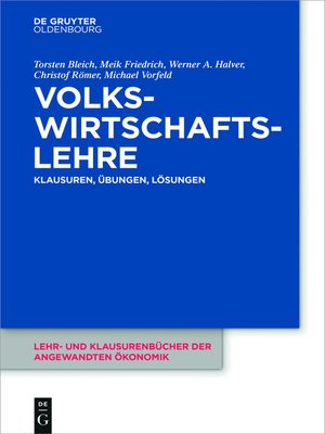 cover image of Volkswirtschaftslehre